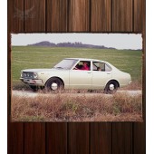 Металлическая табличка Toyota Carina 1600 4-door Limousine EU-spec (TA12)
